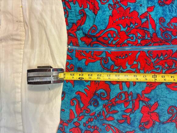 Vintage Surf Line Hawaii Jams Red and Blue Floral Full Zip Hoodie Jacket Size Sm - Picture 10 of 10